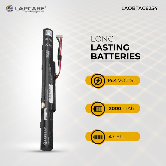 Lapcare - Compatible Lithium-ion Battery For Acer Aspire E5-475/575 4C (AS16A5K)