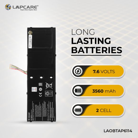 Lapcare - Compatible Battery For Acer Aspire AP13B3K V5-572 Ultrabook 4C (AP13B3K)